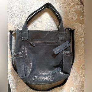 NWT Carla Mancini metallic shoulder bag